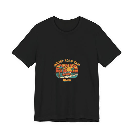 Sunset Road Trip Tee — "Sunset Road Trip Club" Graphic T-Shirt