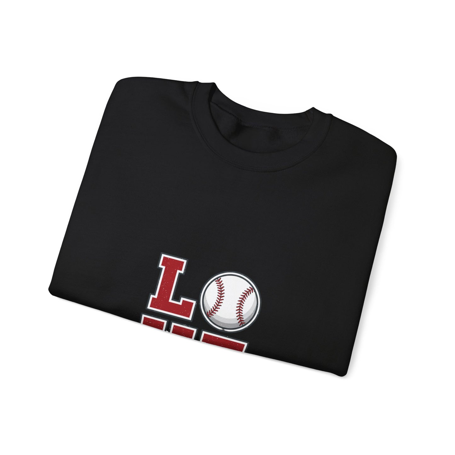 Baseball Love Crewneck Sweatshirt | topo contour line design, topo apparel
