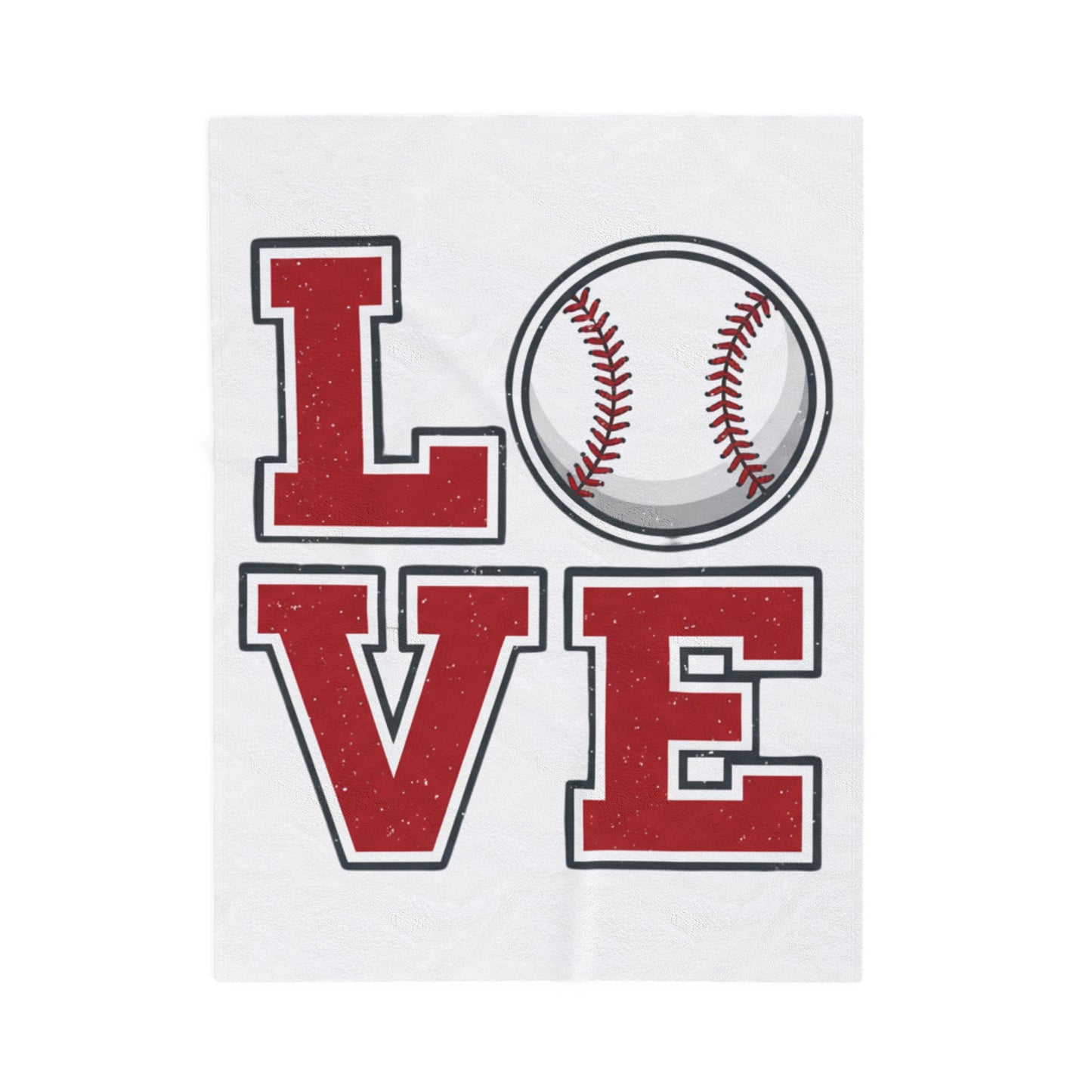 Baseball LOVE Fleece Blanket | Game Day Fan & Mom Gift Throw