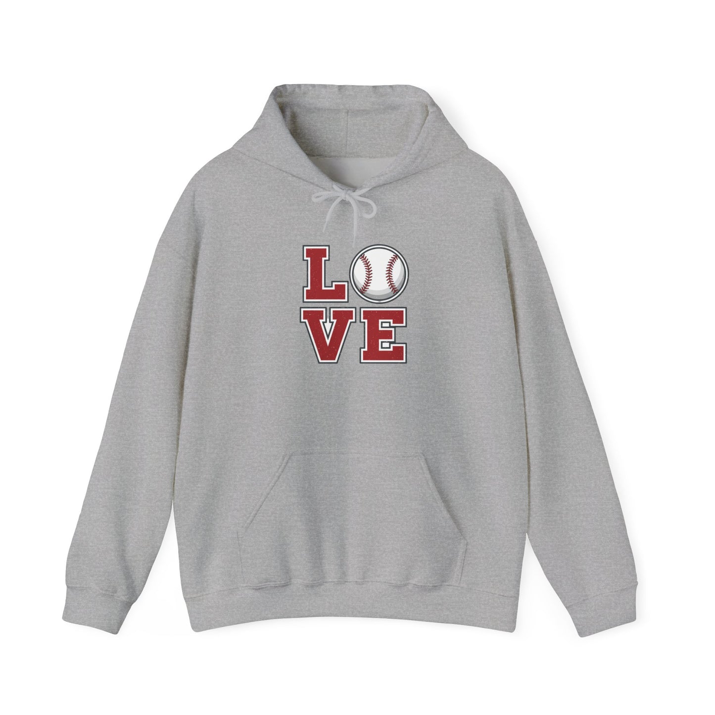 Baseball LOVE Graphic Hoodie | Fan & Mom Game Day Sweatshirt