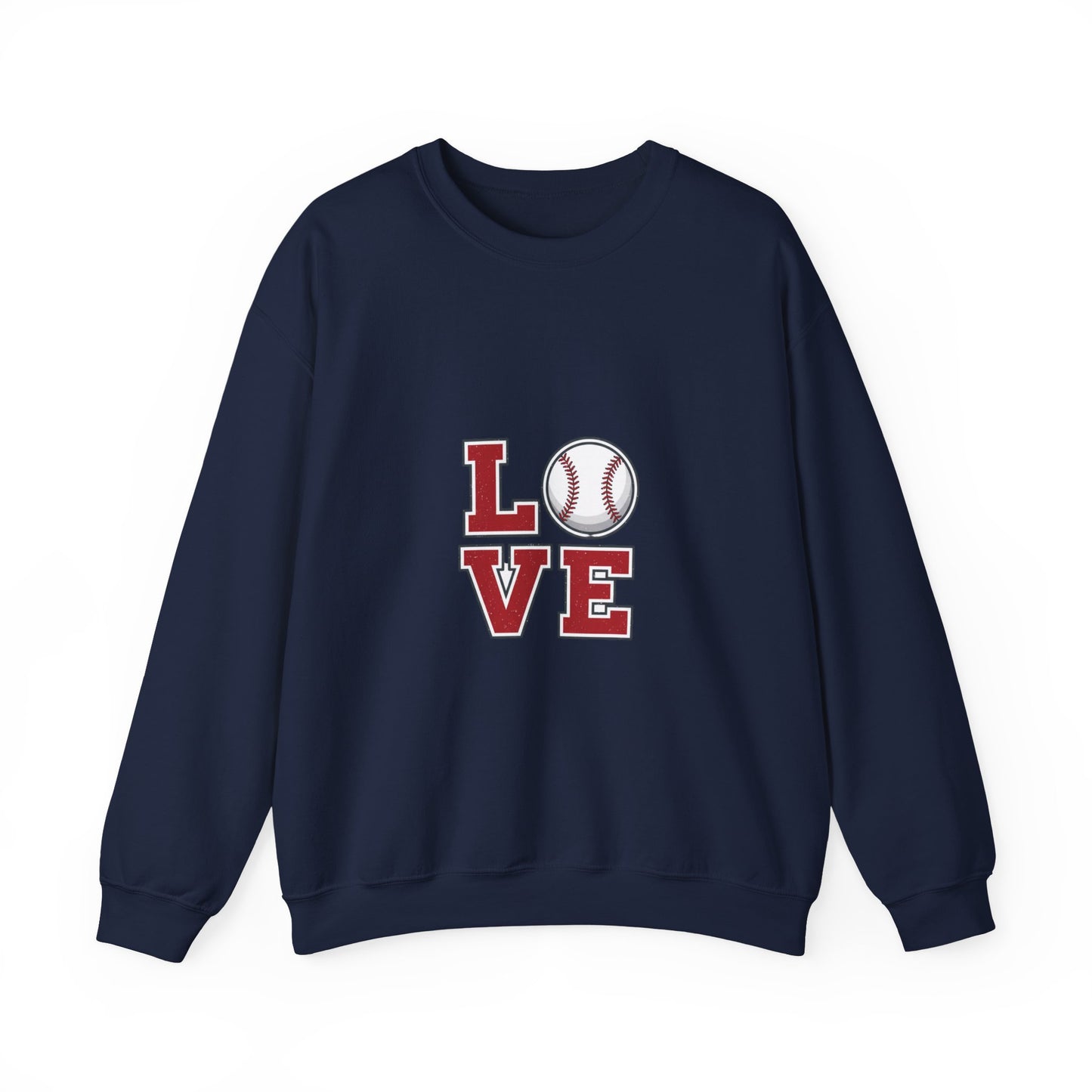 Baseball Love Crewneck Sweatshirt | topo contour line design, topo apparel