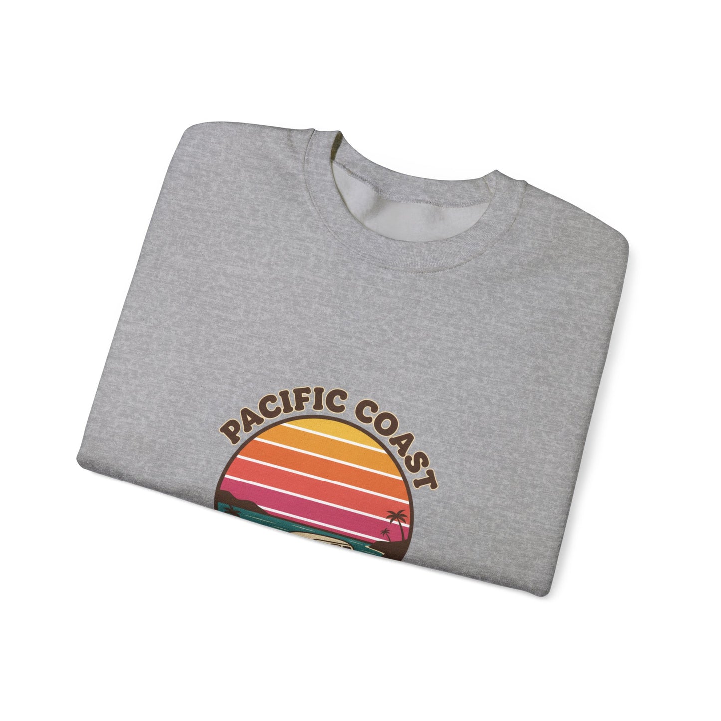 Pacific Coast Dreaming Sweatshirt | 70s Sunset Retro Surf Graphic
