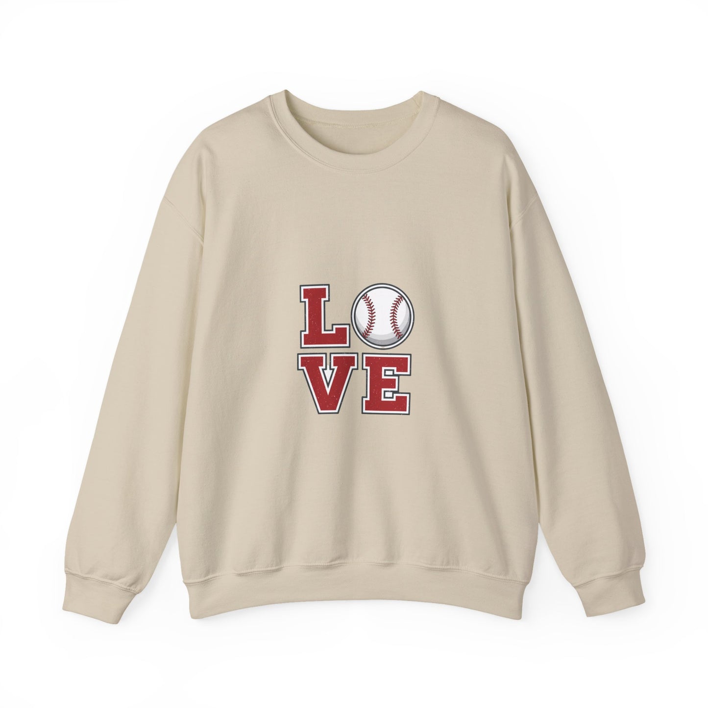 Baseball Love Crewneck Sweatshirt | topo contour line design, topo apparel