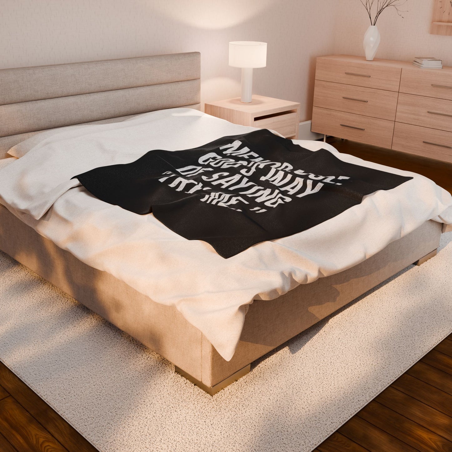 Menopause: God’s Way of Saying “Try Me” Velveteen Plush Blanket