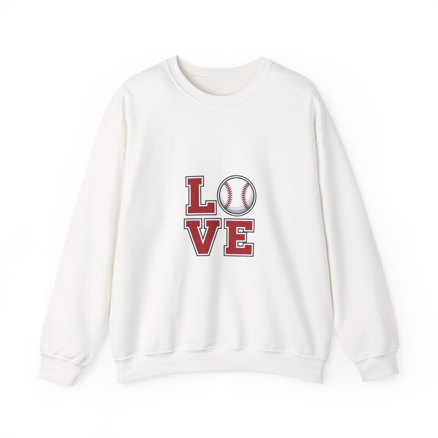 Baseball Love Crewneck Sweatshirt | topo contour line design, topo apparel