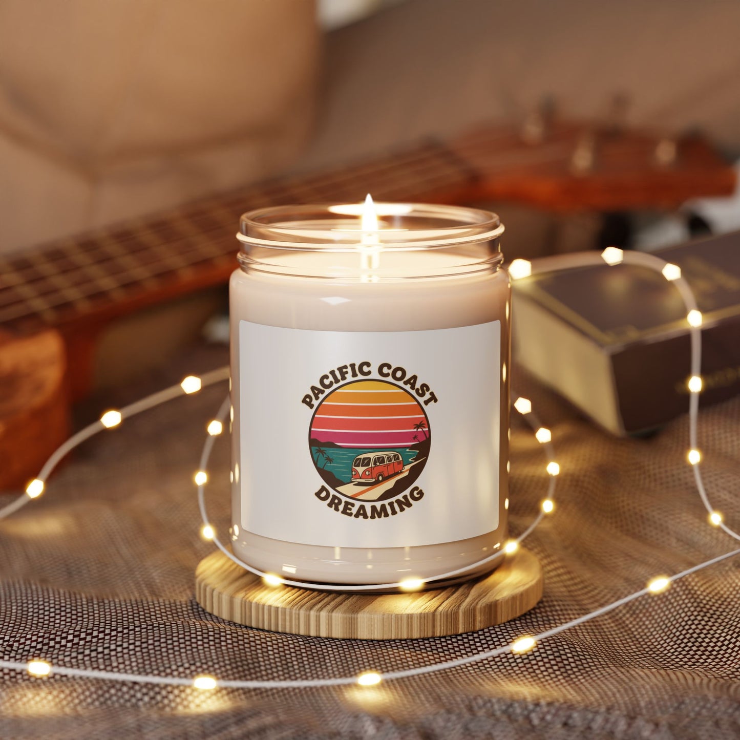 Pacific Coast Dreaming Sunset Candle | Retro 70s Beach Vibes Soy Candle