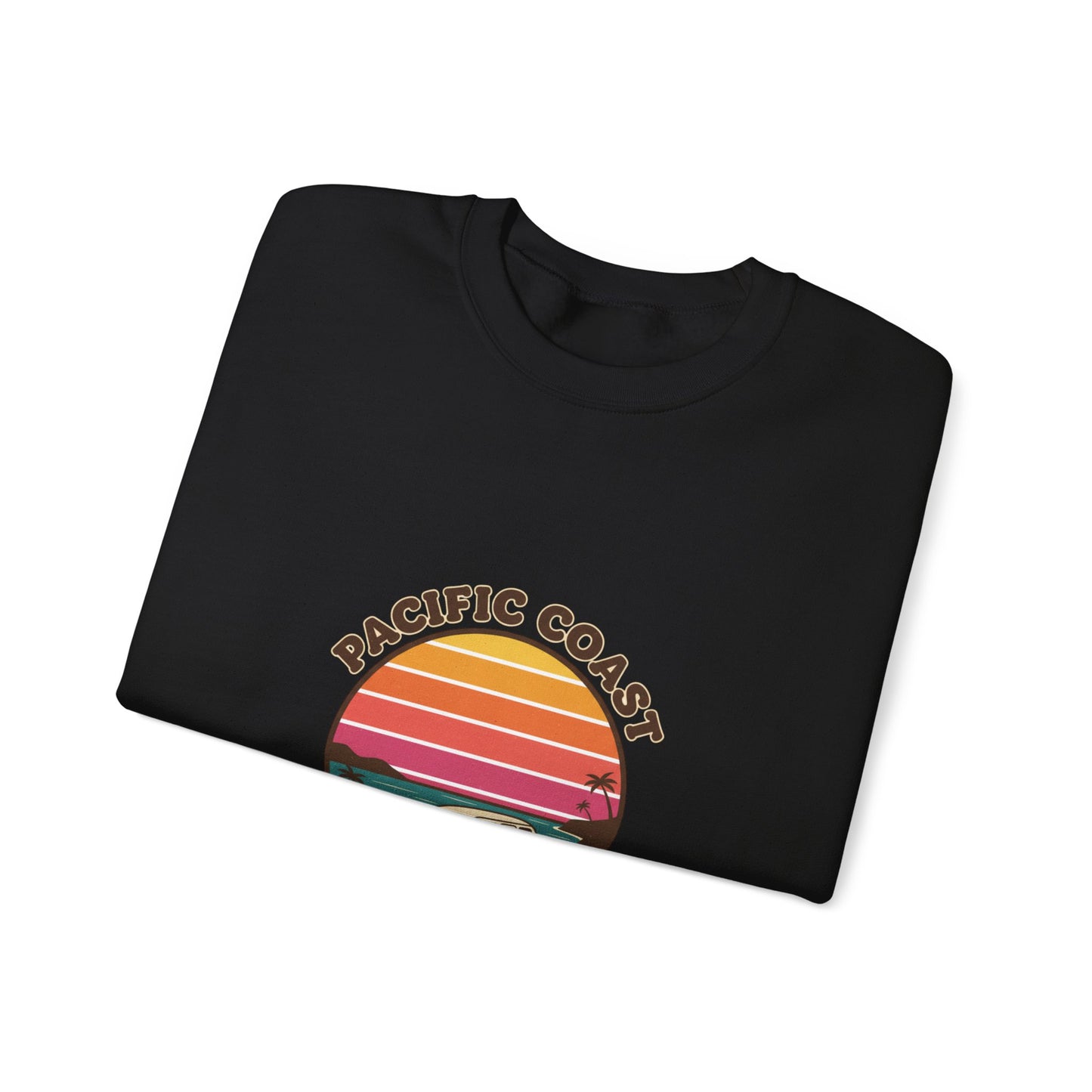 Pacific Coast Dreaming Sweatshirt | 70s Sunset Retro Surf Graphic