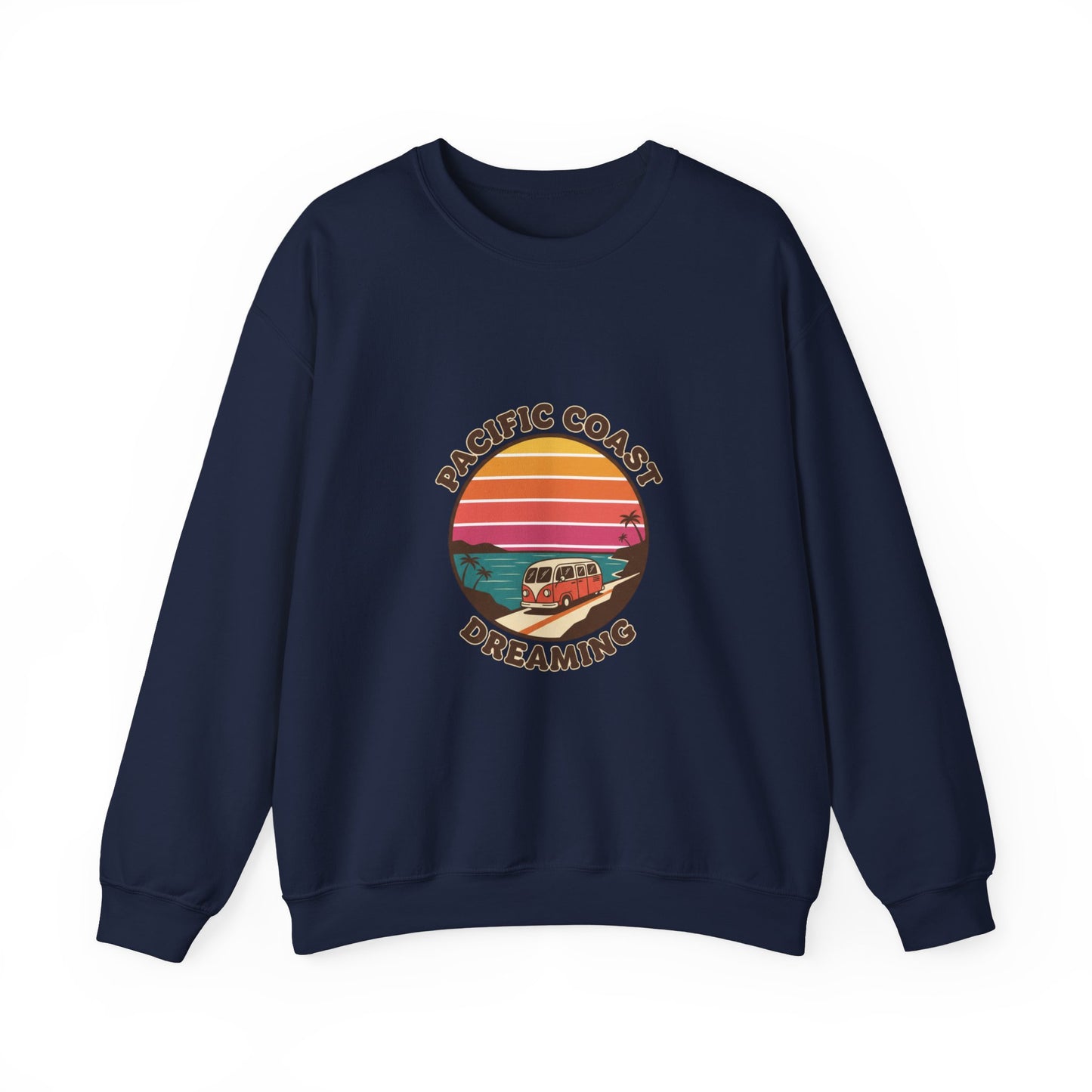 Pacific Coast Dreaming Sweatshirt | 70s Sunset Retro Surf Graphic