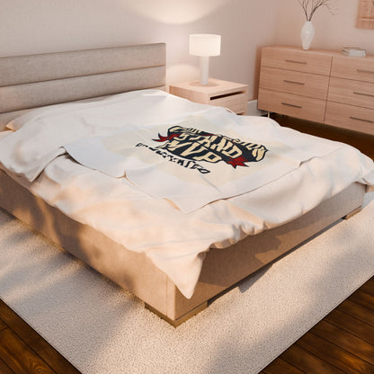 Concession Stand MVP Velveteen Plush Blanket — 'Undefeated' Cozy Sports Snack Vendor Gift
