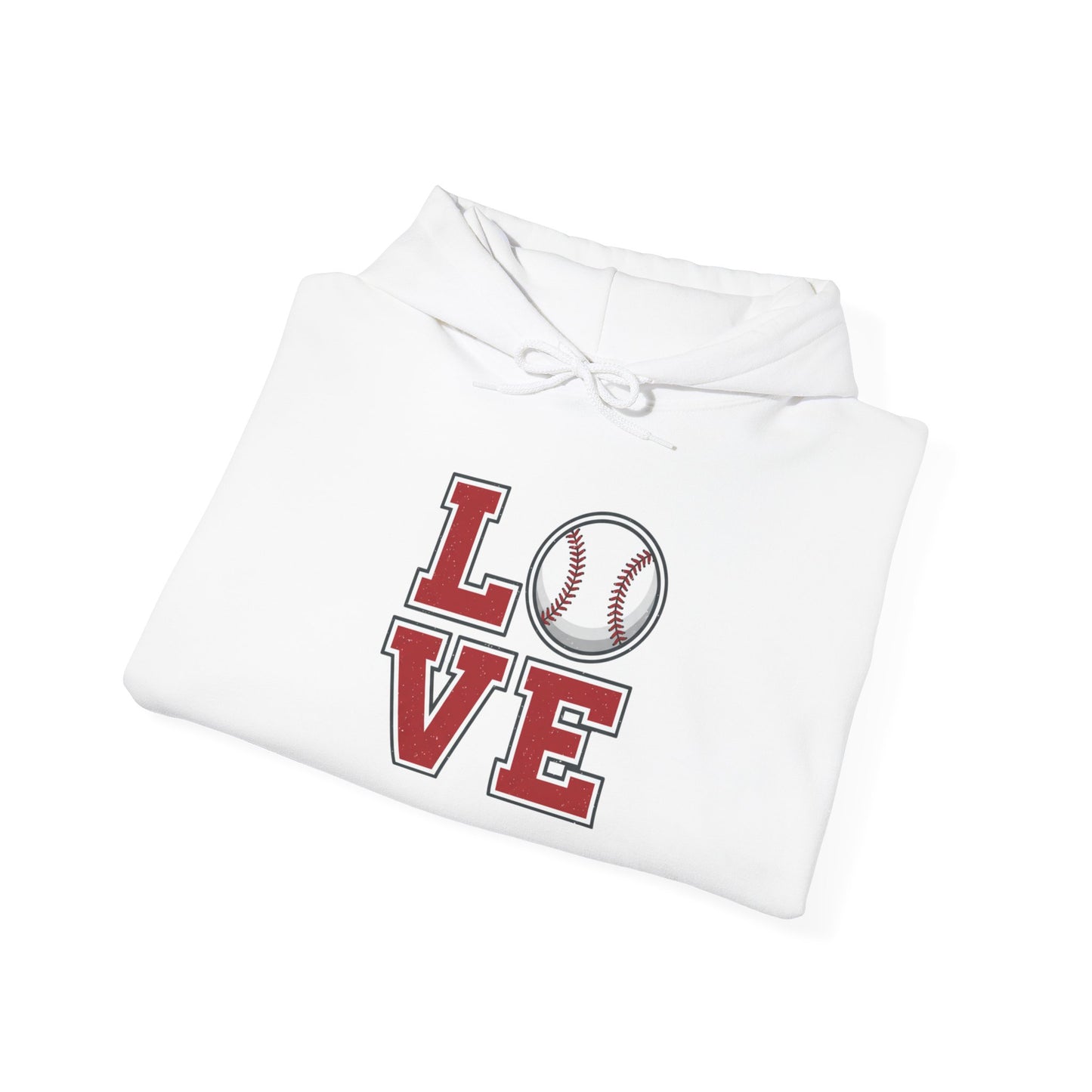 Baseball LOVE Graphic Hoodie | Fan & Mom Game Day Sweatshirt