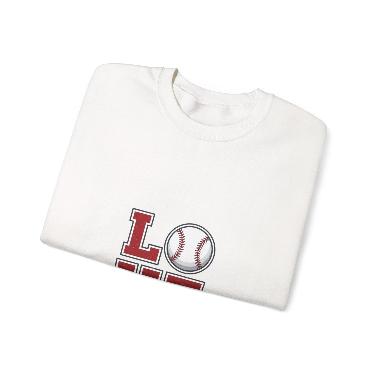 Baseball Love Crewneck Sweatshirt | topo contour line design, topo apparel