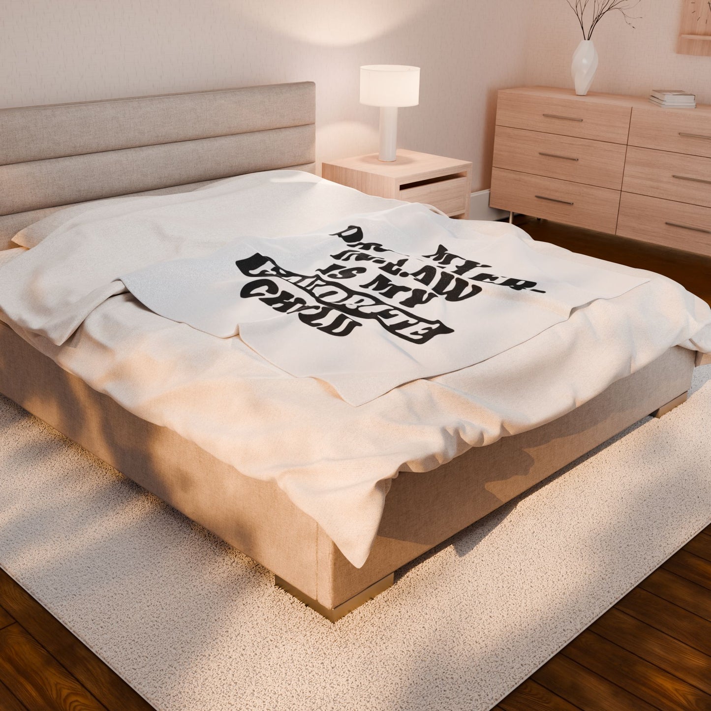 Velveteen Blanket — "My Daughter-in-Law Is My Favorite Child" Funny Family Gift