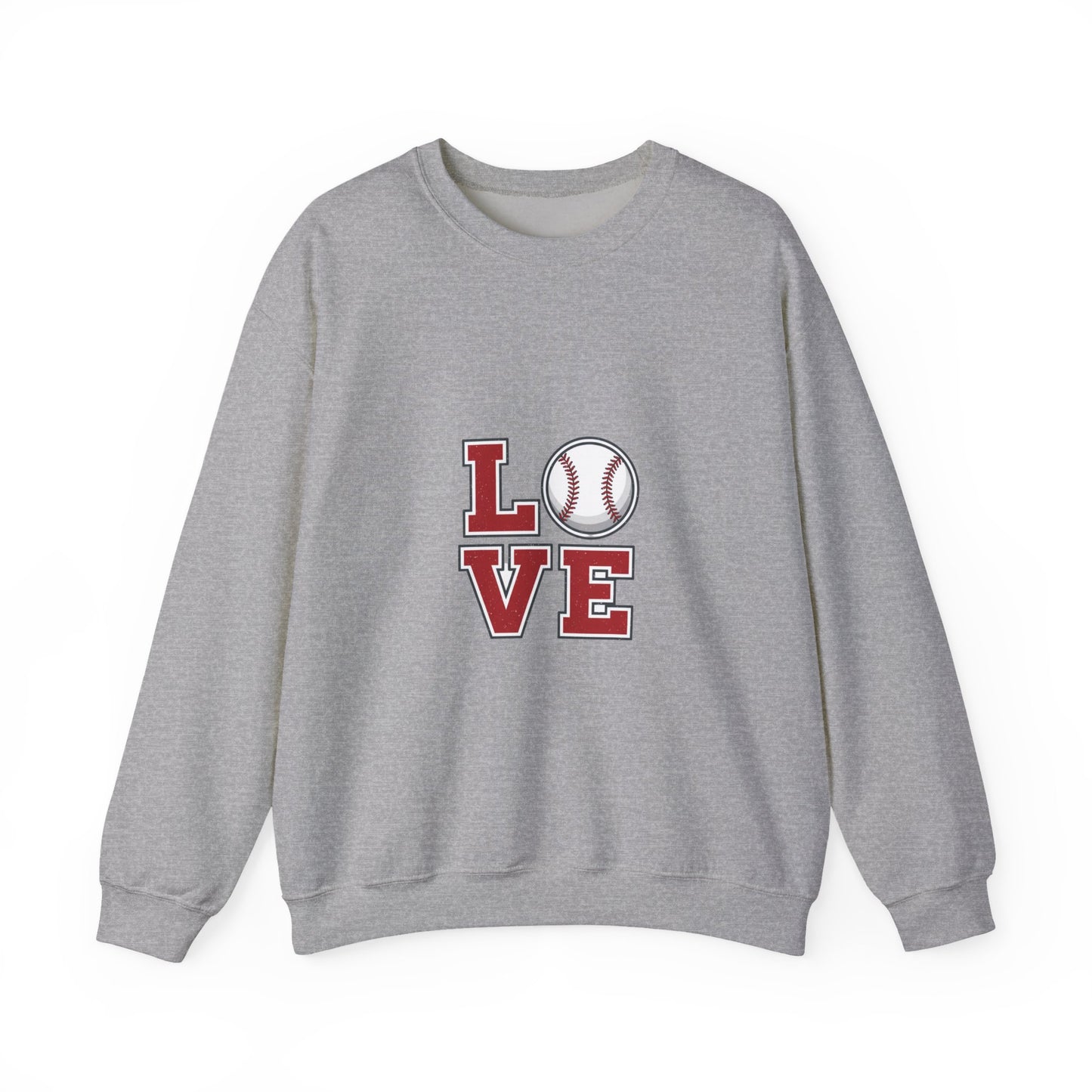 Baseball Love Crewneck Sweatshirt | topo contour line design, topo apparel