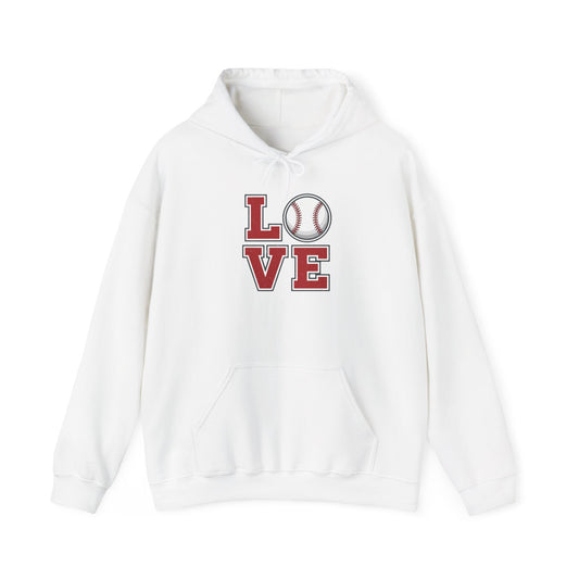 Baseball LOVE Graphic Hoodie | Fan & Mom Game Day Sweatshirt