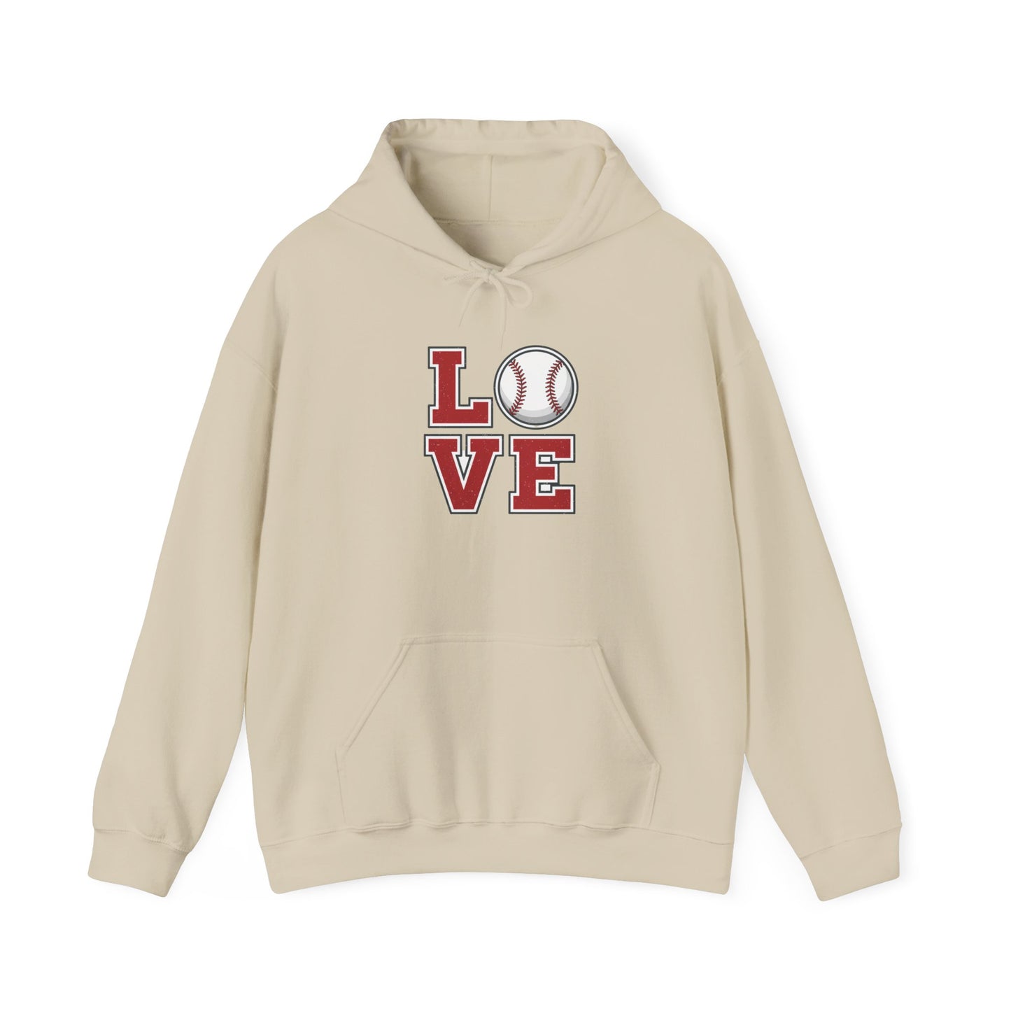 Baseball LOVE Graphic Hoodie | Fan & Mom Game Day Sweatshirt