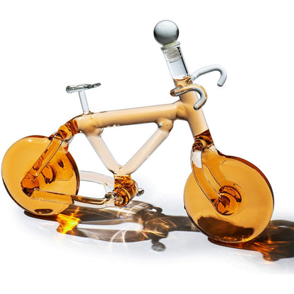 Bicycle Wine & Whiskey Decanter 200ml by The Wine Savant - Bike Decanter for Bourbon and Scotch, Biker Gifts, Cyclist Gifts, Gifts for Bike Enthusiasts, Whiskey Gifts for Dad…
