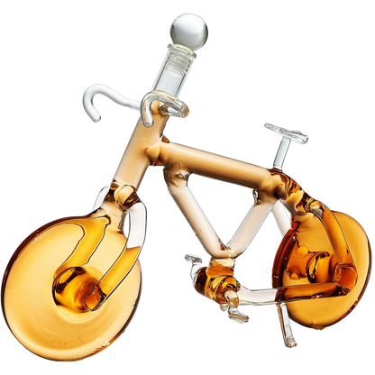 Bicycle Wine & Whiskey Decanter 200ml by The Wine Savant - Bike Decanter for Bourbon and Scotch, Biker Gifts, Cyclist Gifts, Gifts for Bike Enthusiasts, Whiskey Gifts for Dad…