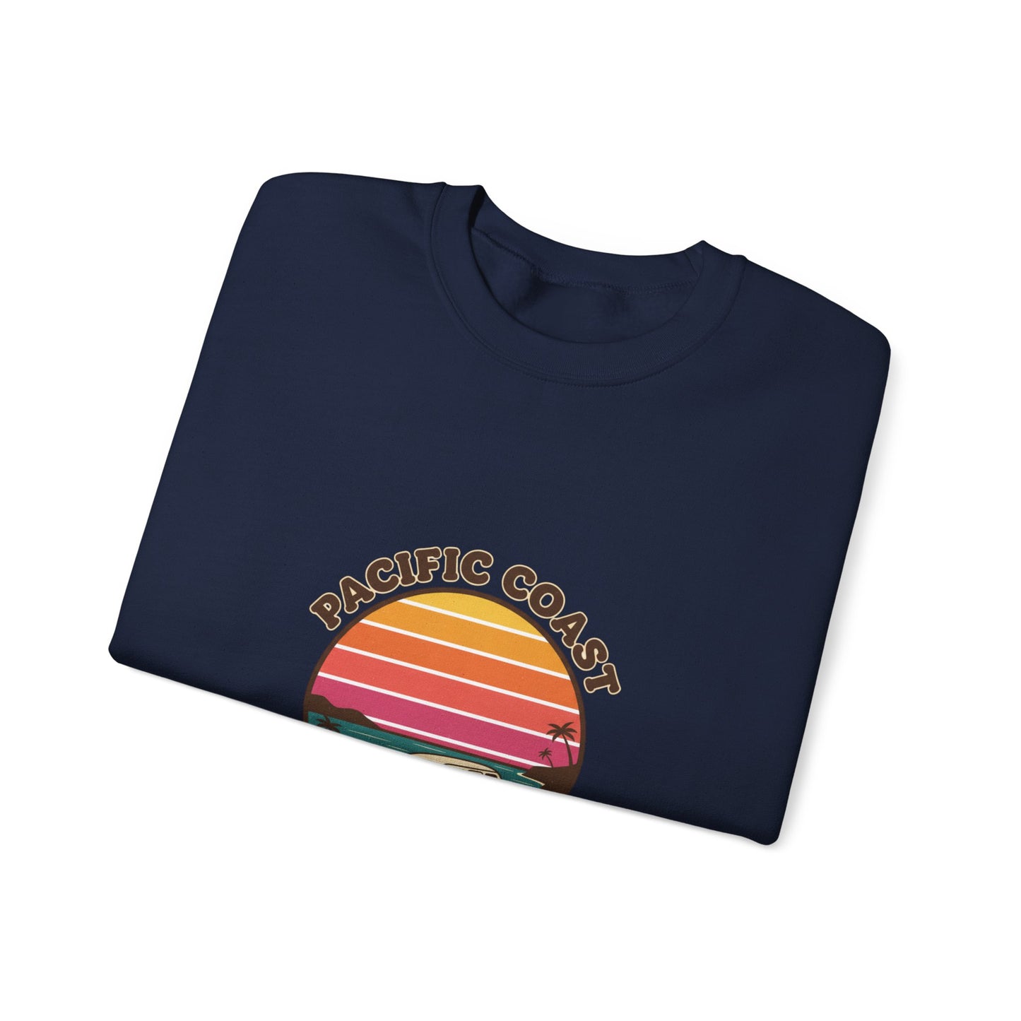 Pacific Coast Dreaming Sweatshirt | 70s Sunset Retro Surf Graphic