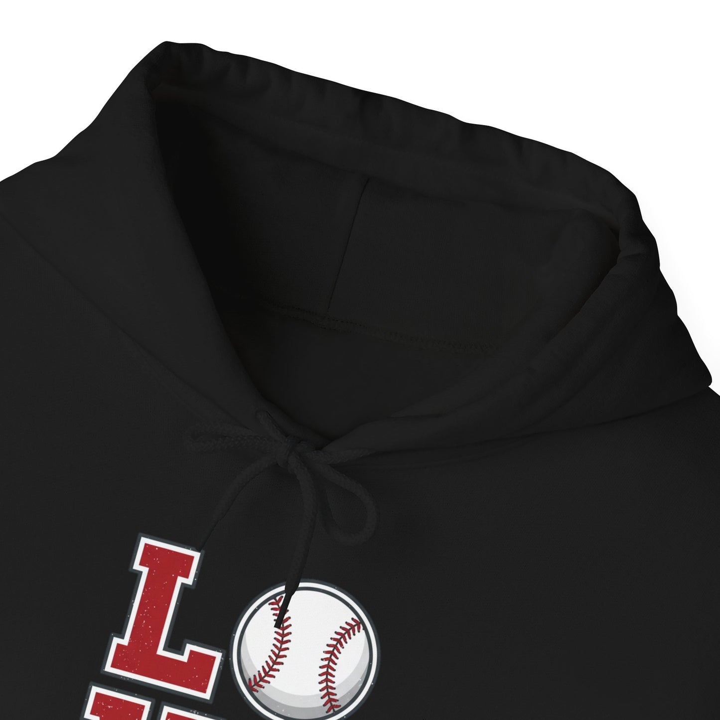 Baseball LOVE Graphic Hoodie | Fan & Mom Game Day Sweatshirt