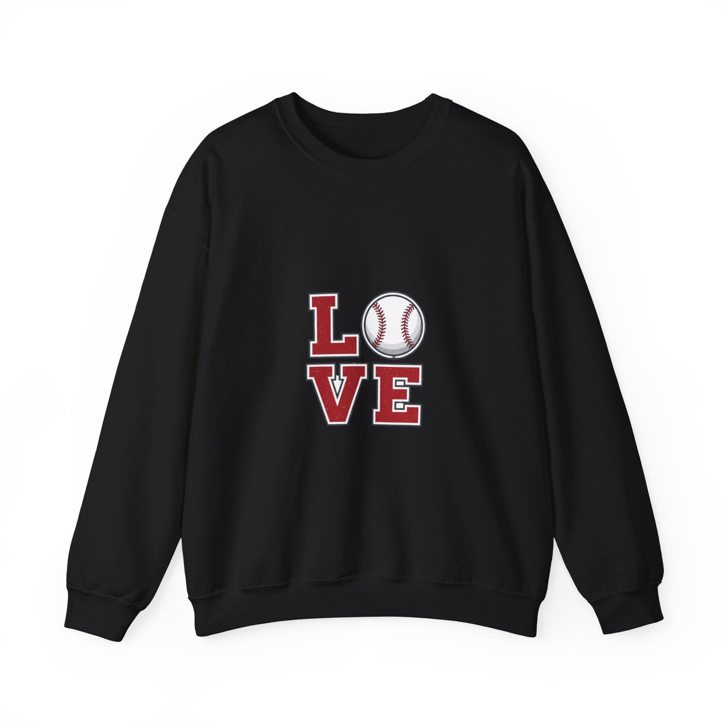 Baseball Love Crewneck Sweatshirt | topo contour line design, topo apparel
