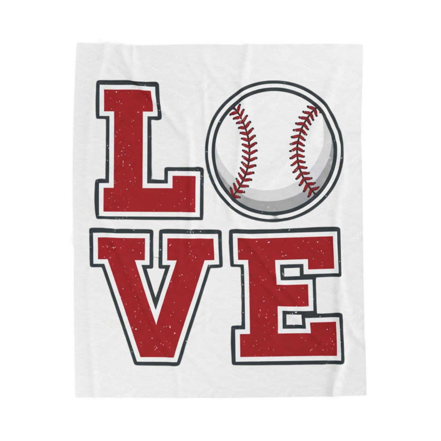 Baseball LOVE Fleece Blanket | Game Day Fan & Mom Gift Throw