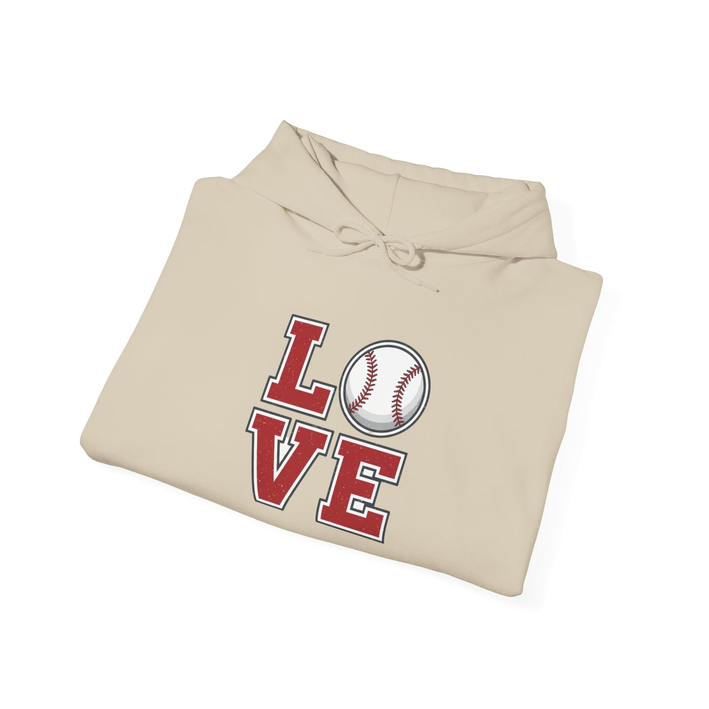 Baseball LOVE Graphic Hoodie | Fan & Mom Game Day Sweatshirt